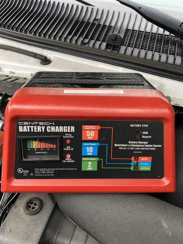 cen tech battery charger cycles on and off