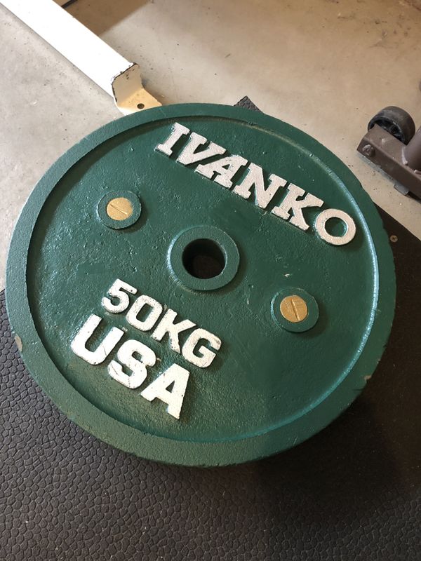 50kg Ivanko powerlifting plates for Sale in Louisville, CO OfferUp