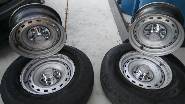 15" Chevy Rally wheels 5 lug 2wd for Sale in Las Vegas, NV - OfferUp