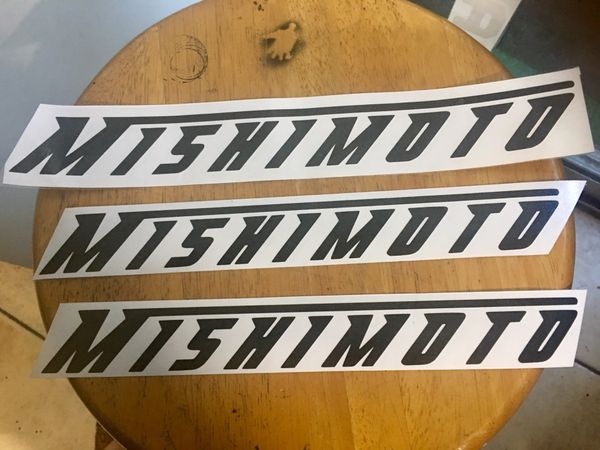 MISHIMOTO Logo Vinyl Sticker 11" Long. $5 each. for Sale in Ontario, CA