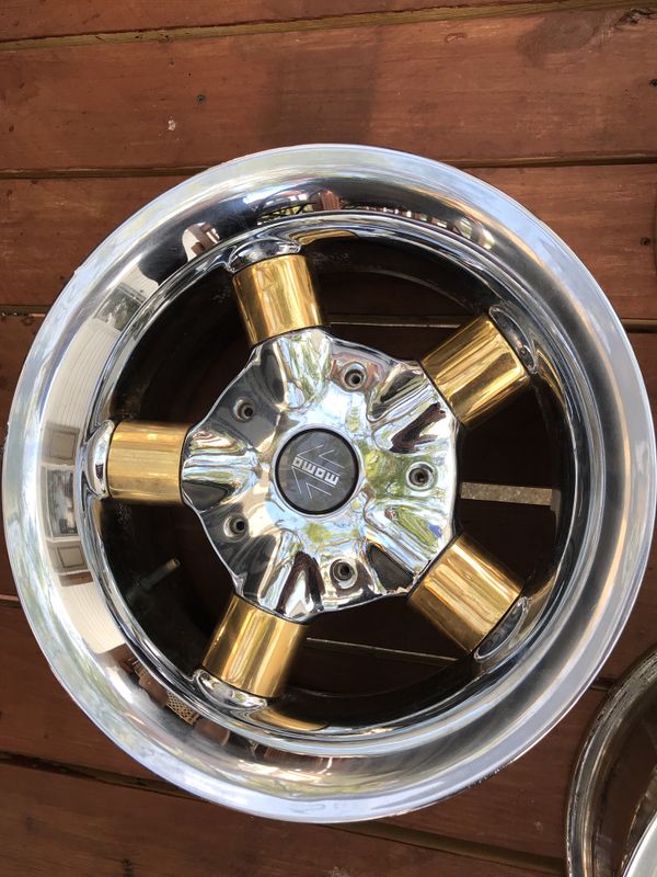 Momo idea 15 old school rims 5 spoke 100 mm fit bmw good for Sale in