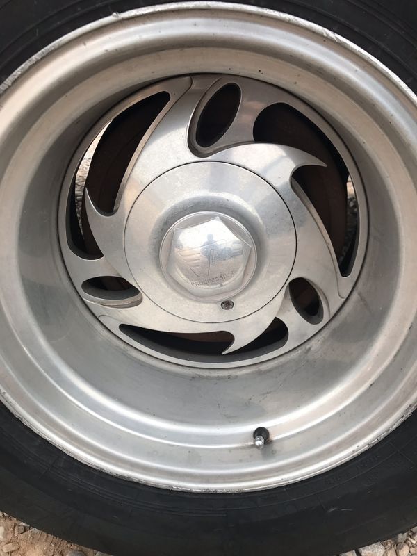C10 Fords F150 15x10 progressive wheels/tires for Sale in Las Vegas