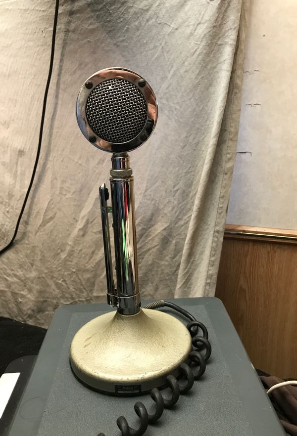 Vintage Astatic D104 Microphone TUG8 Stand 4 pin CB Ham Radio