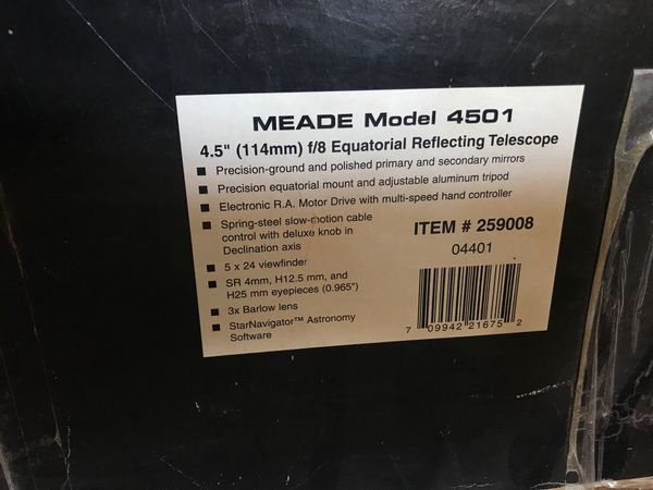 instruction manual for meade 4501