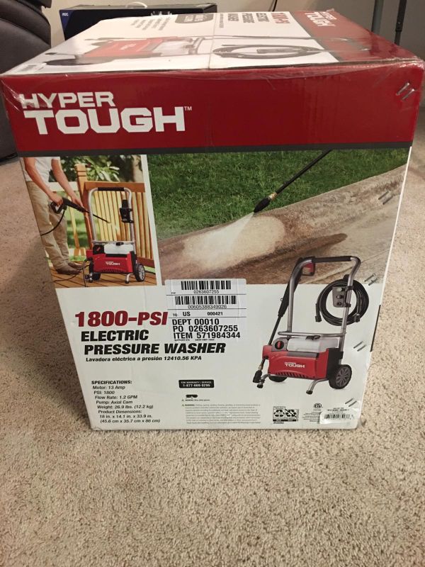 Pressure washer 1800 psi hyper tough for Sale in Cary, NC