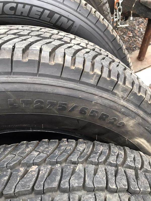 Michelin Tires LT 275/65/R20 10 ply 250 for Sale in Aberdeen, WA OfferUp