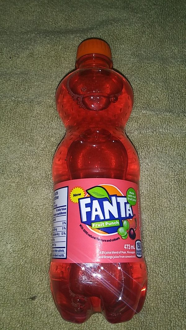 Rare Fanta from Canada fruit punch flavor 473 ml bottle unopened for ...