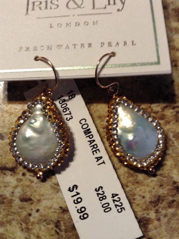 Just beautiful by iris& lily freshwater pearl surrounded by cubic zirconia and ROSEGOLD for Sale