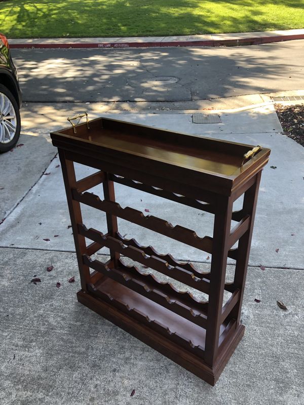 Bombay Company Wine Rack w/ Removable Serving Tray for Sale in Dublin