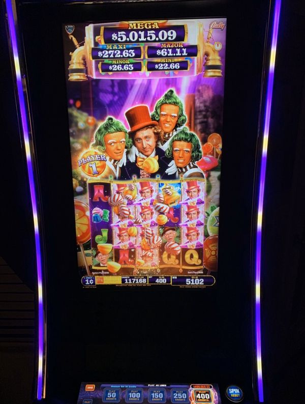 willy wonka slot machine 50 free spins