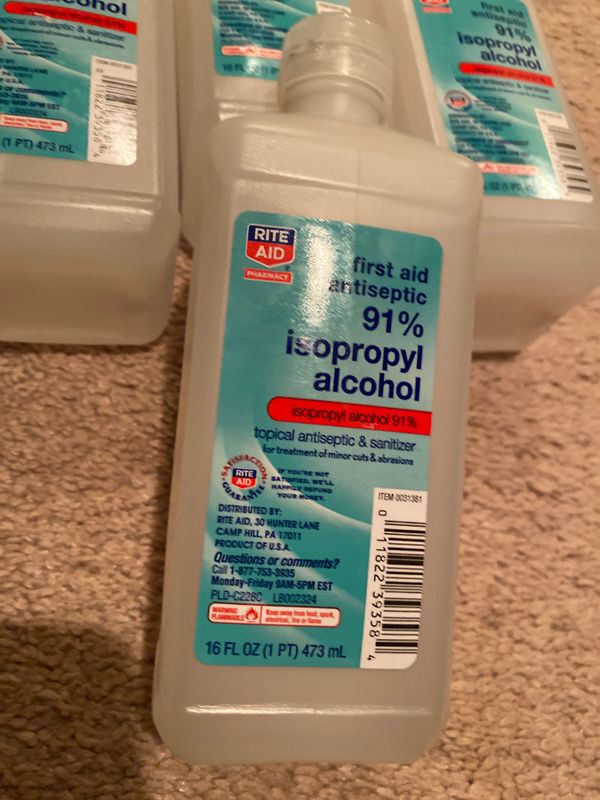 Rite Aid Isopropyl Rubbing Alcohol 91 16oz for Sale in Bothell, WA