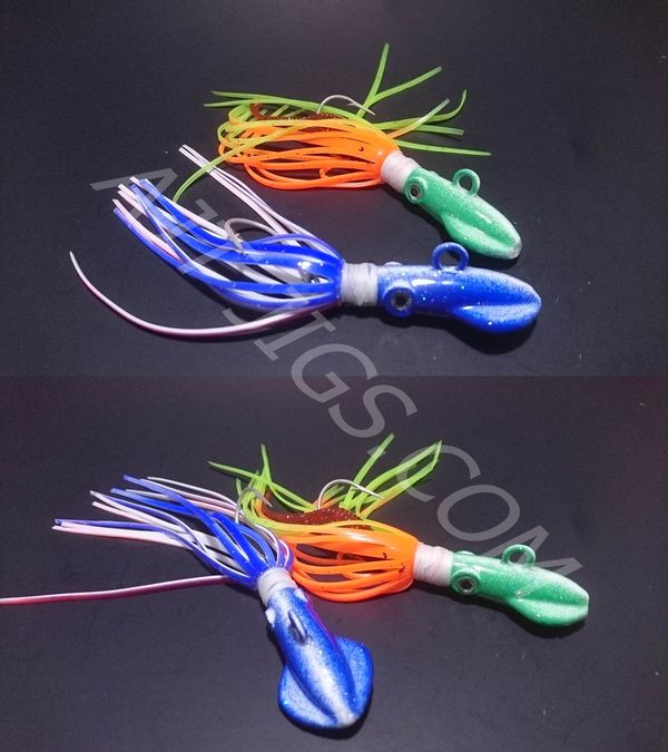 AJT 2oz x4 SQUID JIG halibut flounder rockfish grouper rock fish