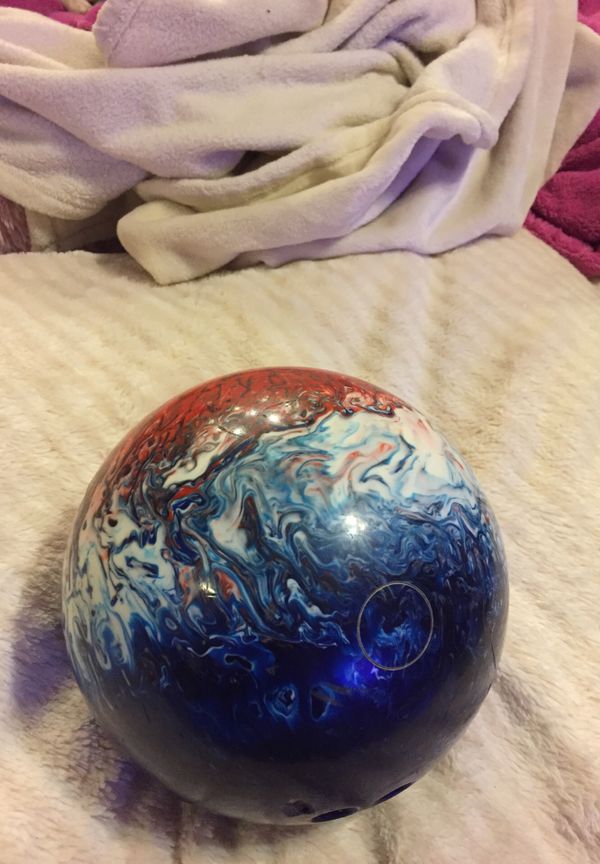 AMF VOIT AMERICAN O (fireball) 12.6lbs vintage bowling ball for Sale in