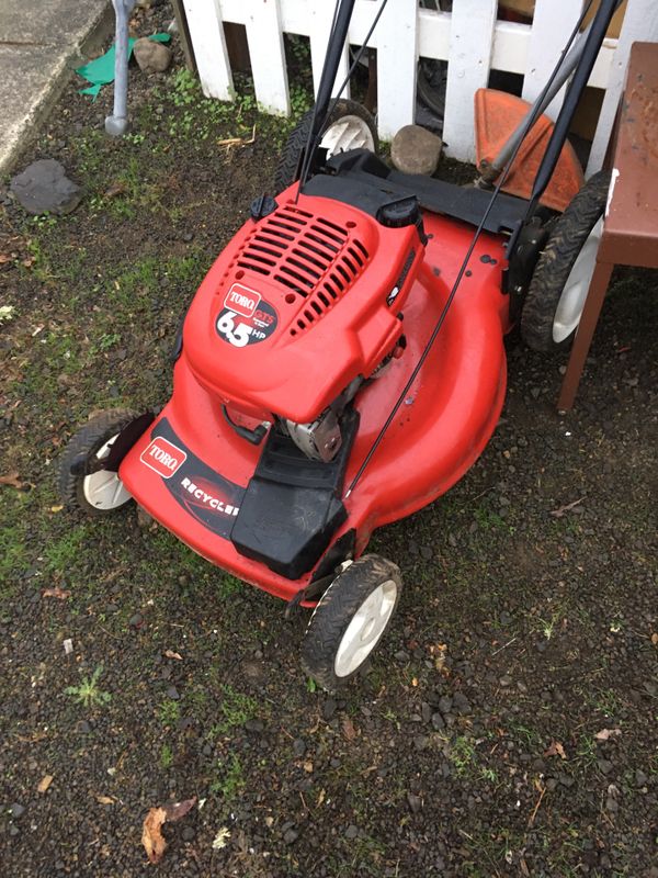 Toro GTS 6.5 hp, front drive, 22 in. recycler lawn mower/mulcher w/bag