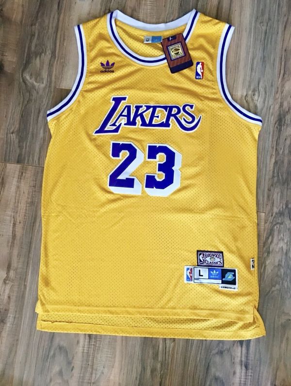 yellow lakers lebron jersey