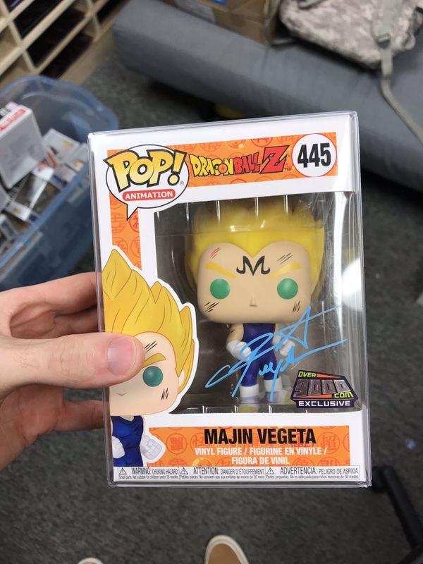 Funko Pop Majin Vegeta Mint Box Signed Blue Authentic for Sale in