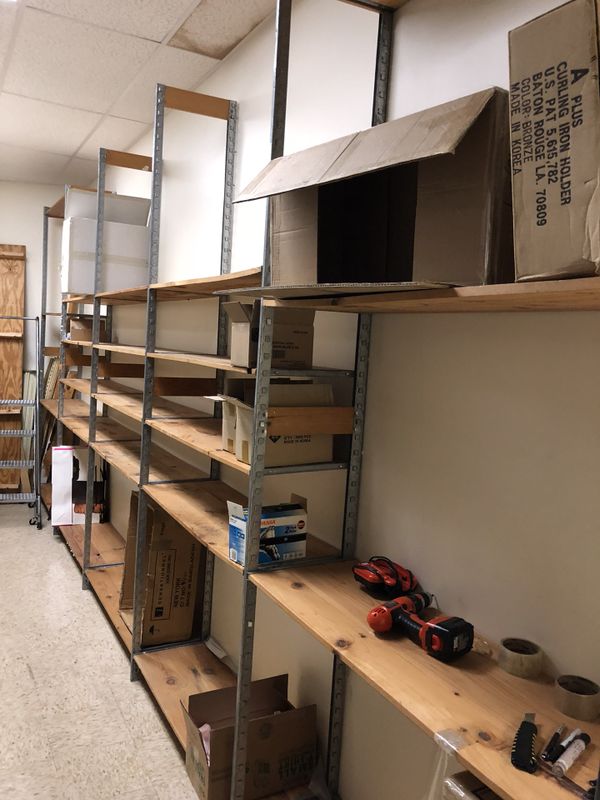 Wooden Backroom Storage Shelving for Garage Warehouse for Sale in ...