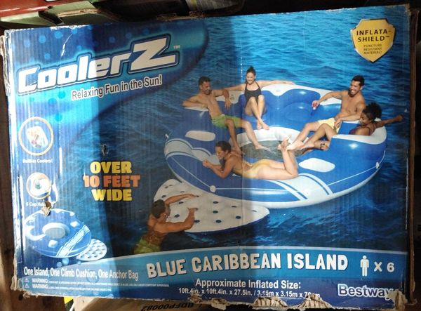 Bestway CoolerZ Blue Caribbean 6-person Floating Island for Sale in Los