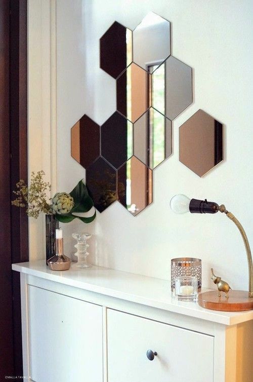 Ikea set of 10 hexagon tile wall mirror for Sale in PORTLAND, OR OfferUp