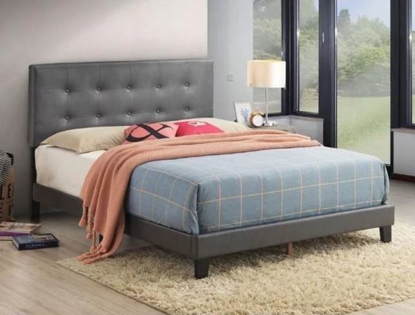 queen platform bed with mattress included