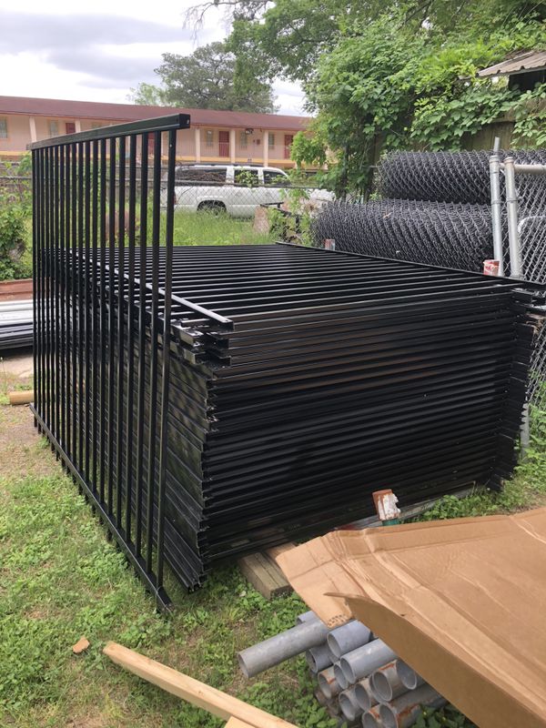 Iron fence panel/ 6’ft tall x 8’ft long/ powder coated for Sale in