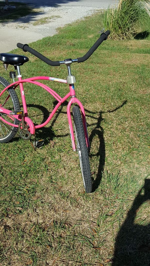 Vintage jamis earth cruiser beach cruiser bike men's pink for Sale in