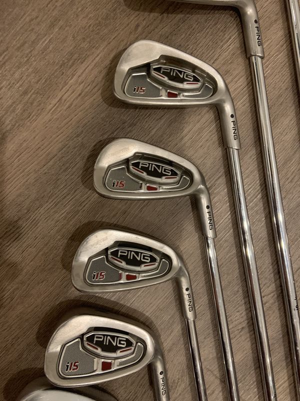 14PC MENS PING GOLF CLUBS SET G25 DRIVER I15 IRON SET TOUR WEDGES BAG