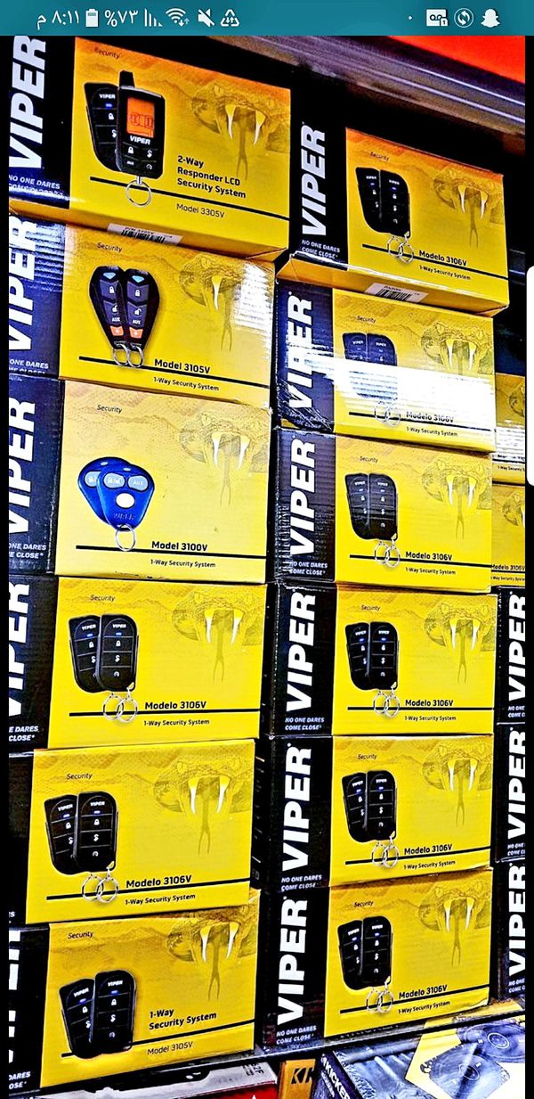 Viper 3105V Security System Keyless Entry Car Alarm With 2 Remotes