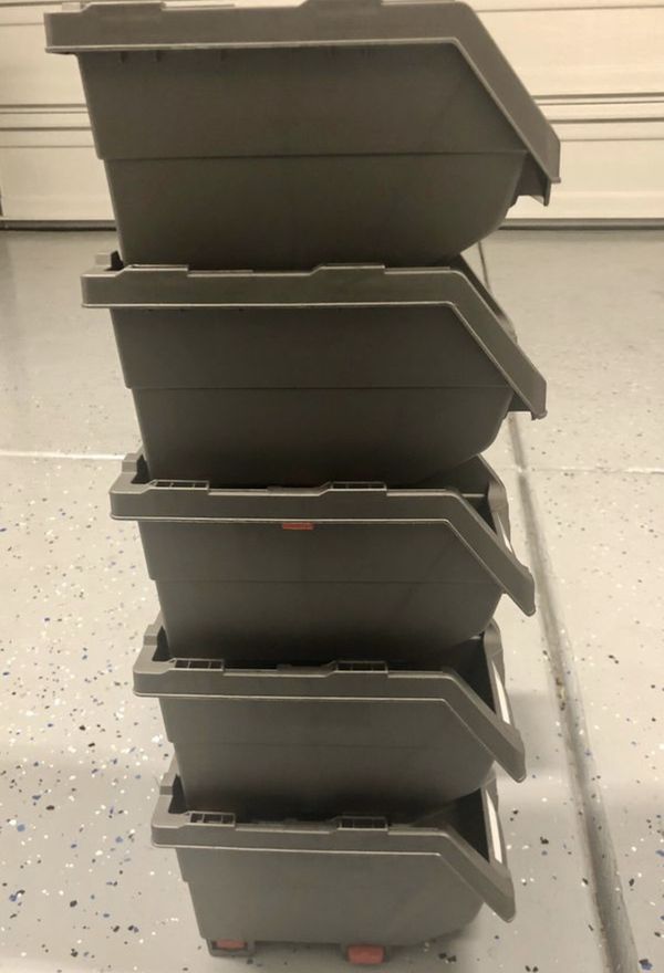 Husky Stackable Storage Bins (5big&3small) for Sale in Irvine, CA OfferUp
