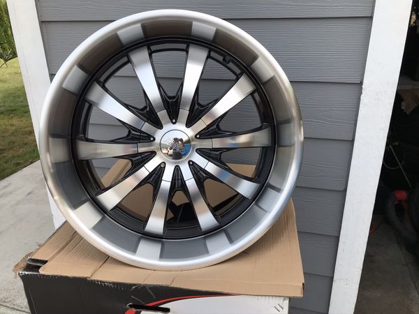 20 INCH BRAND NEW DEEP DISH RIMS, 5 lug universal for Sale in Auburn ...