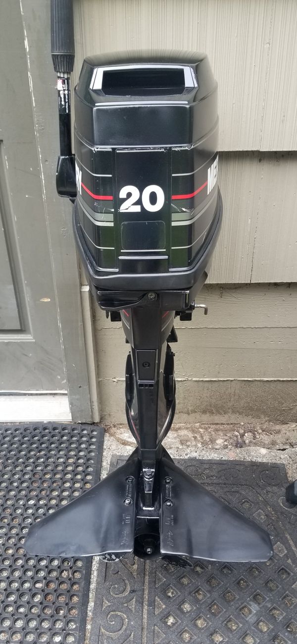 1995 mercury 20hp 20 hp outboard boat motor for Sale
