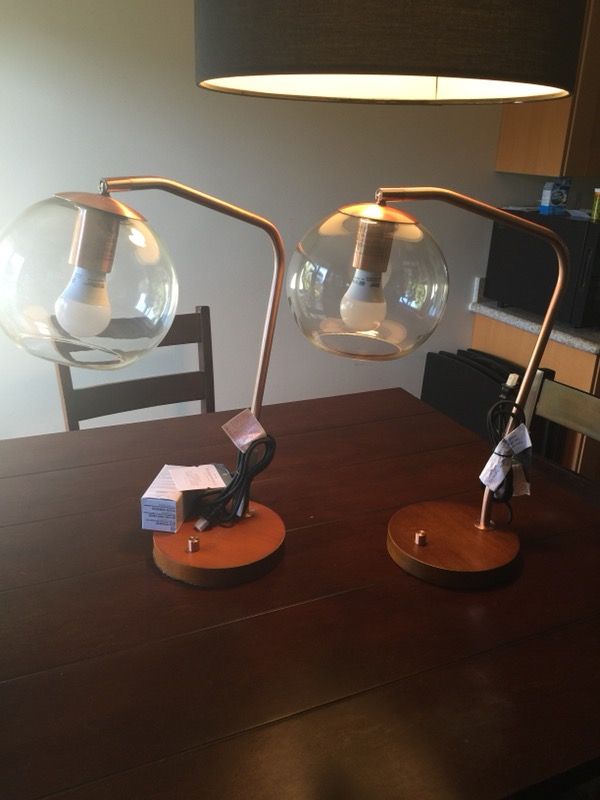 New Menlo Collection Table Lamps Madrot Glass Globe For In San Jose Ca Offerup