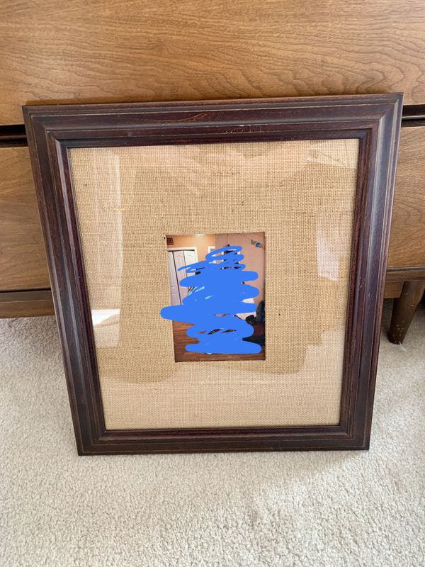 18” Pottery Barn Picture Frame with matte backing for 5x7 photo WALL