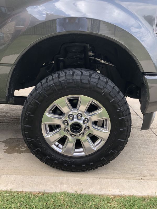 2018 Ford F-250 Platinum Wheels with 35” Nitto Ridge Grappler Tires for ...