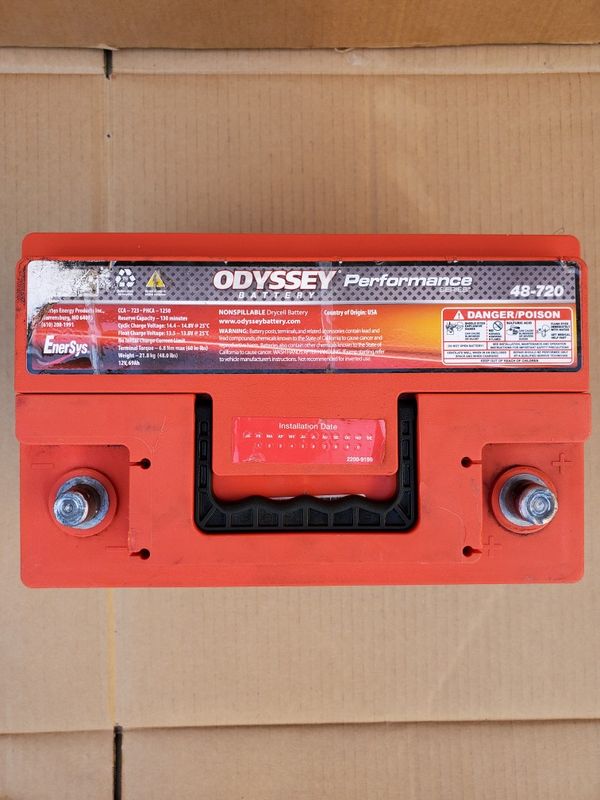 AGM Car Battery Group Size 48/H6 Odyssey 2018 80 With Core Exchange (8 Month Warranty) for