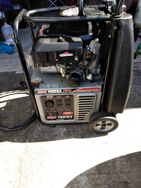 Coleman vertex 14.5 engine 7500 watts 9000 max electric start generator