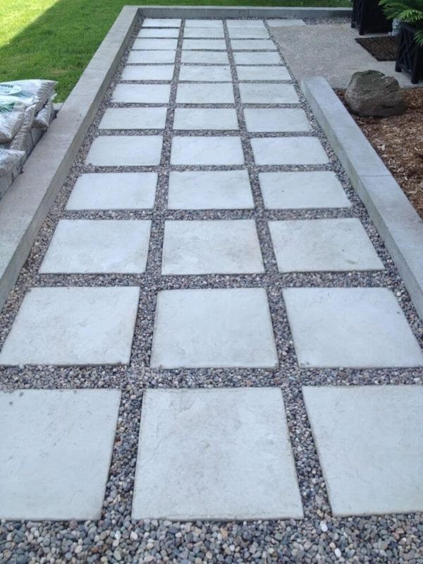 18X18 CONCRETE CEMENT STEPPING STONE PAVERS WITH DESIGN $10 EACH ...