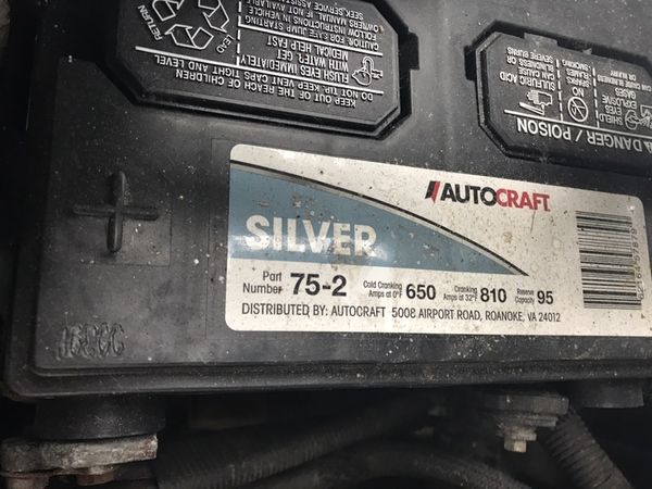 silver autocraft battery warranty