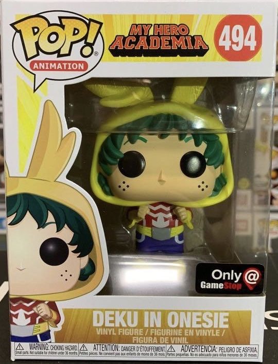 deku in onesie pop gamestop