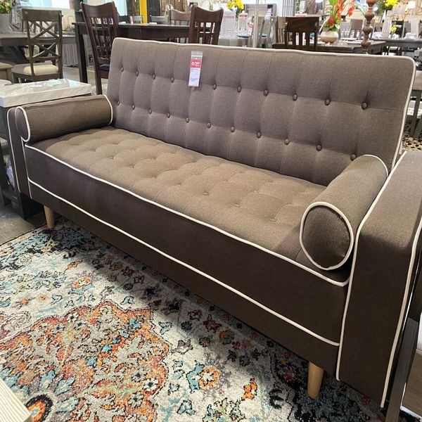SPL Sofa Bed / Futon with Pillows, Brown for Sale in ...