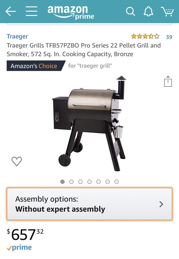 NEW - Traeger Grill TFB57PZBO Pro Series 22 Pellet Grill and Smoker