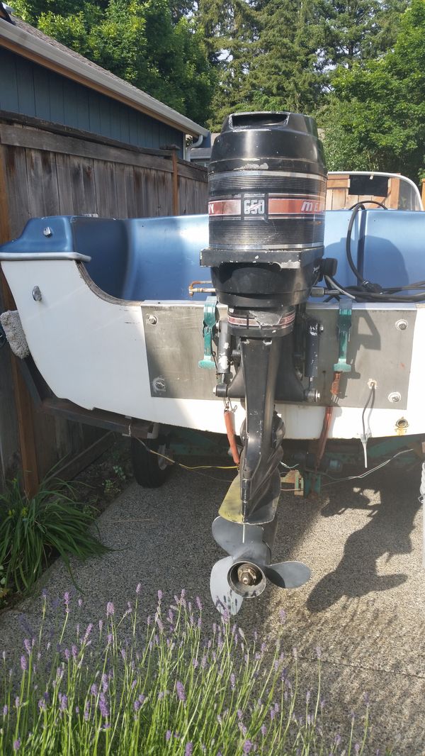 16 ft Fiberform boat with Mercury 650, 65HP Four motor for Sale in ...