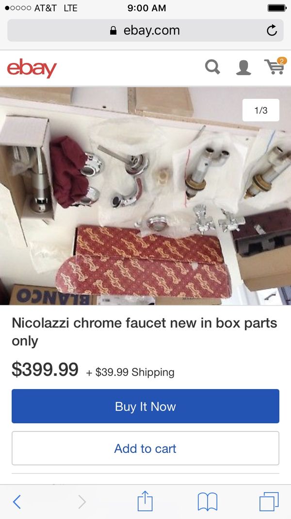 Excellent Condition Polished Chrome Nicolazzi Faucet Compare To