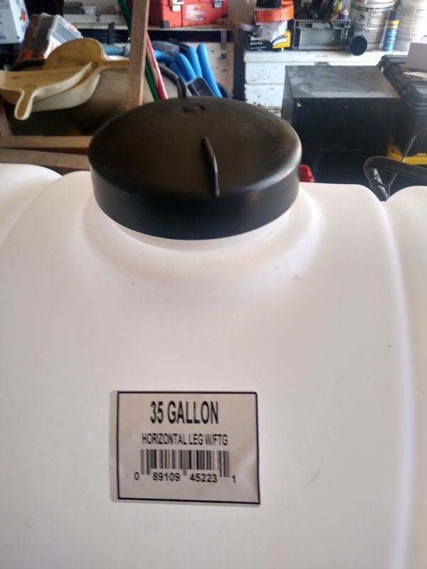 norwesco 35 gallon water tank