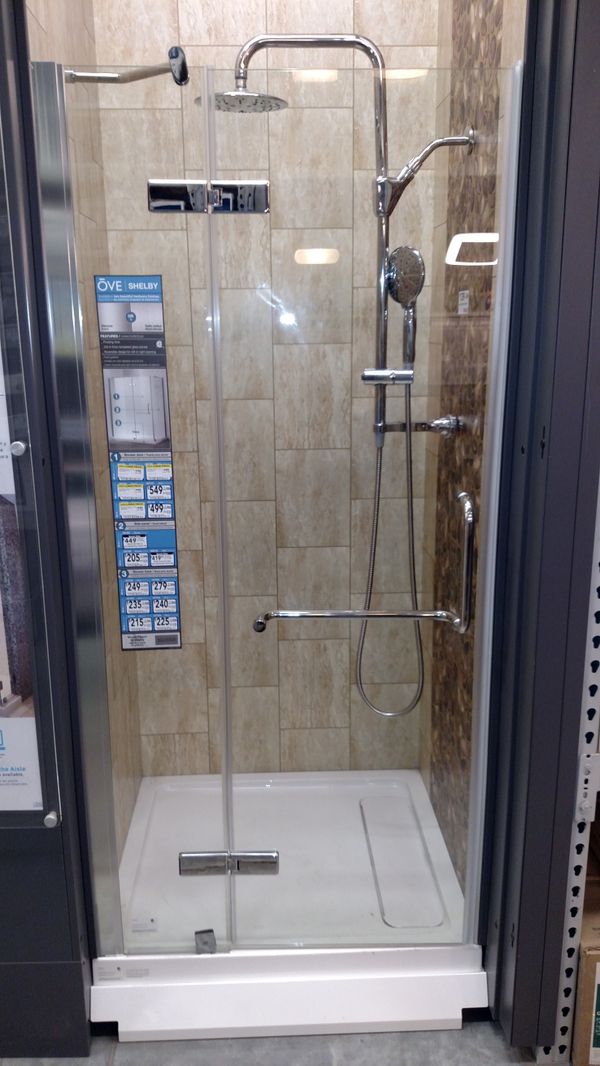 Ove Shelby 48 Pivot Glass Shower Door For In Deltona Fl Offerup 275sold