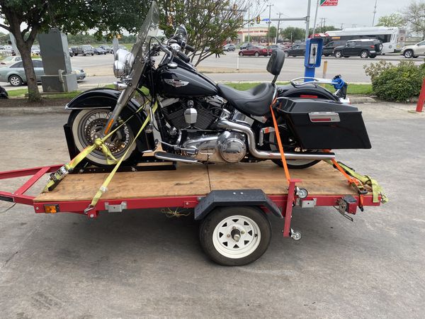 4x8 Foldable Motorcycle Trailer For Sale In Pasadena, Tx - Offerup