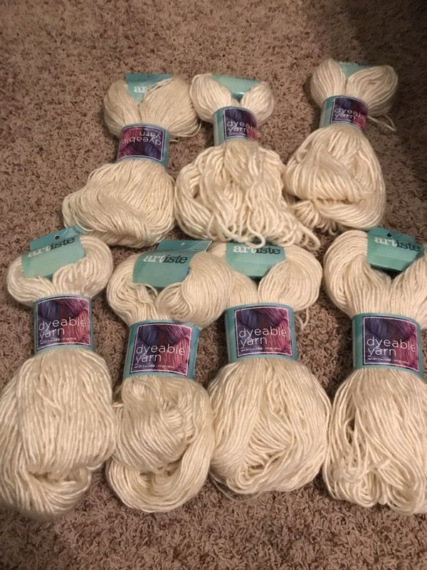 Dye able yarn lot for Sale in Bixby, OK OfferUp