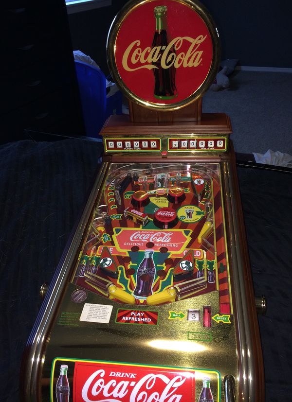 Coca Cola Collector’s Table Top Pinball Machine (1996) for Sale in