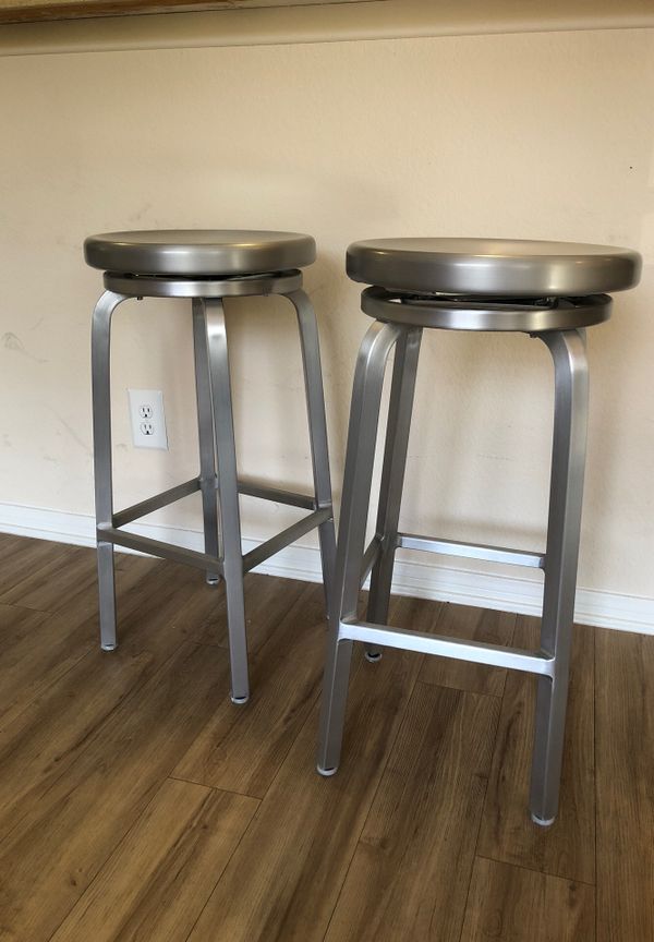 Crate and Barrel nickel bar stools for Sale in San Diego ...