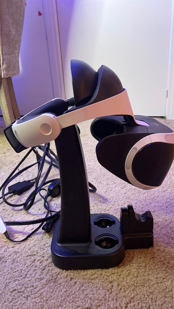 PS4 VR headset + stand + cords for Sale in Sacramento, CA OfferUp